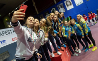 Medallists Women Foil Teams
